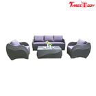 Sofá al aire libre de FurnitureRattan del salón del jardín, protección ULTRAVIOLETA de los muebles al aire libre modernos