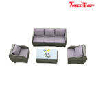 Garden Outdoor Lounge FurnitureRattan Sofa , Modern Outdoor Furniture UV Protection