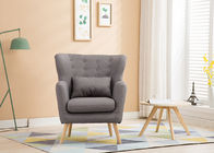 Sofá moderno gris oscuro de la tela de los solos de Seater muebles contemporáneos del dormitorio