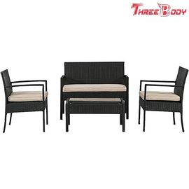 China Tabla y sillas al aire libre de mimbre de patio de la rota de los muebles del jardín con los amortiguadores fábrica