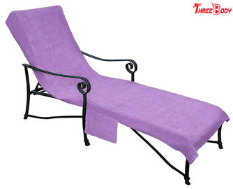 Salón al aire libre de la calesa de los muebles de la piscina púrpura, sillones exteriores del diseño ergonómico