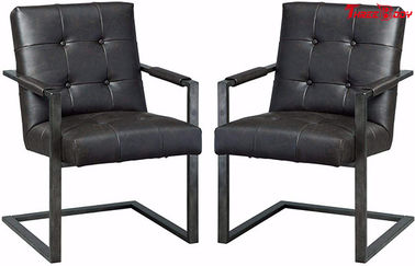 China Silla de cuero negra de la oficina ejecutiva, sillas modernas de la sala de reunión de la oficina fábrica