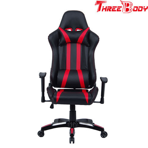Silla profesional de la silla de la oficina de Seat que compite con, negra y roja de la PC del mundo del juego
