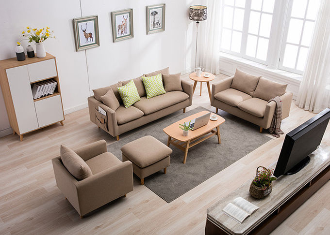 De tres plazas determinado de la piel del dormitorio de los muebles de la tela del sofá contemporáneo ligero de la esquina