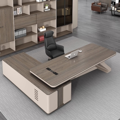 Simple Modern Luxury Office Manager Boss Chairman President Executive Desk & Chair Combination