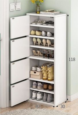 Cabinet de zapatos de entrada a la casa a prueba de polvo de gran capacidad de múltiples capas