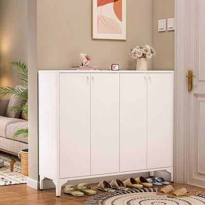 Moderno Sencillo Gran Capacidad Hogar Casa Entrada Estante de calzado de acero Gabinete de almacenamiento