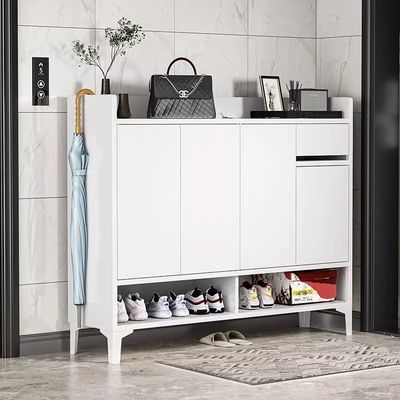 Simple moderno de gran capacidad puerta de cerradura de zapatos gabinete de almacenamiento para la entrada del hogar, puerta exterior del hogar, pasillo del ascensor